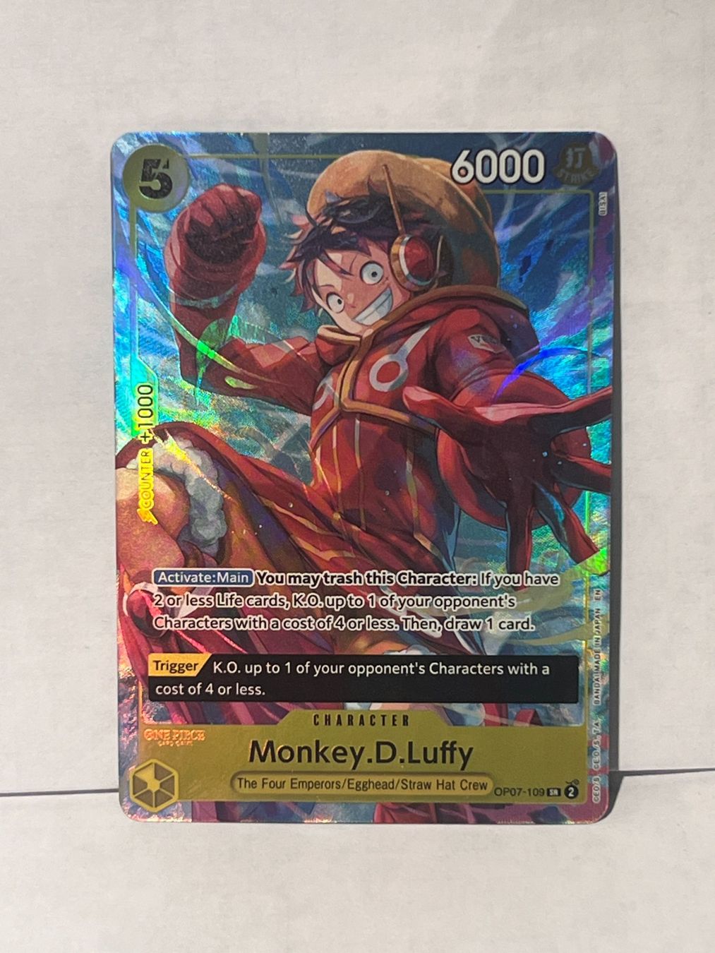 Bandai Sammelbilder & Trading cards: One Piece TCG Monkey.D.Luffy / OP07-109 – Neu (gemäss Beschreibung) aus Langenthal von Thunderboltli
