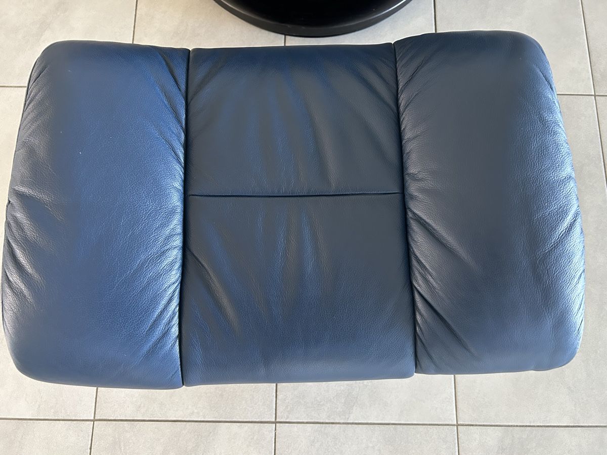 Stressless Sessel: Stressless Sessel mit Hocker Leder dunkelblau gebraucht – Gebraucht aus Lanzenhäusern von vic63 5