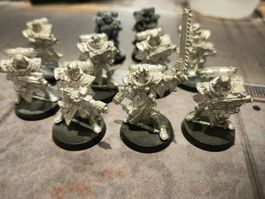 Adepta Sororitas Battle Sister Squad aus Zinn, Warhammer 40k
