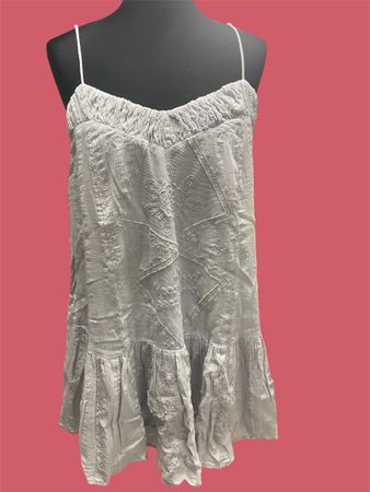 MANGO Sommerliches Kleid mit Stickerei – Cotton