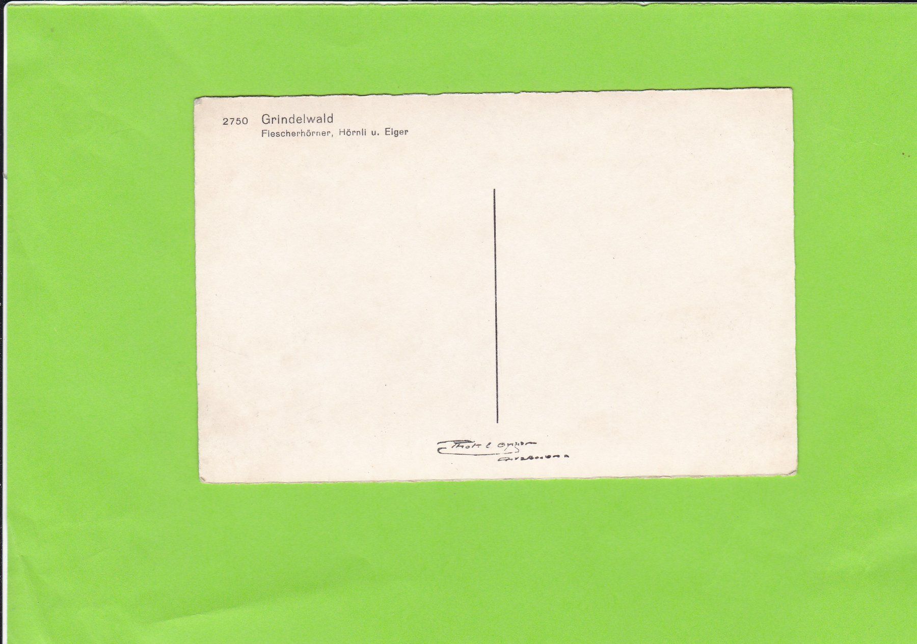 Cartoline postali: 2750 Grindelwald – Usato da St. Peterzell venduto da neckertal 1