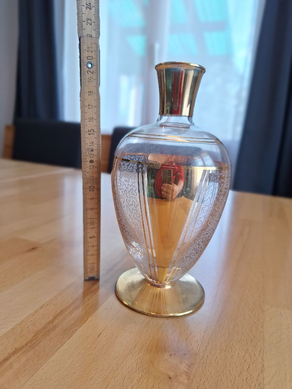 Vasi & Recipienti: Glaskristalvase, Kobaltgold – Usato da Vilters venduto da Fleiflomi 2