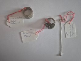 Diverser Schmuck u.a. Silber wie Silberring 💍