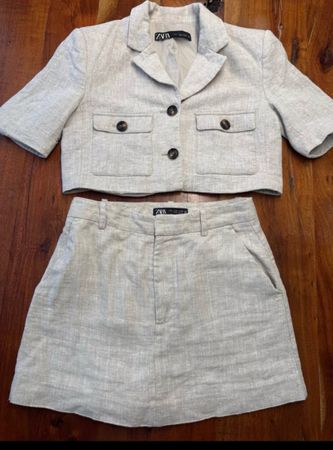 🤍 Zara Damen 2-Teiler – Blazer & Shorts Grösse S