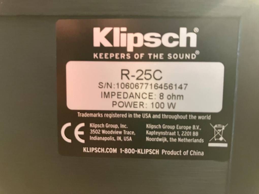 Casse acustiche: Klipsch R-25C Center-Lautsprecher – Usato da luzern venduto da Contor 1