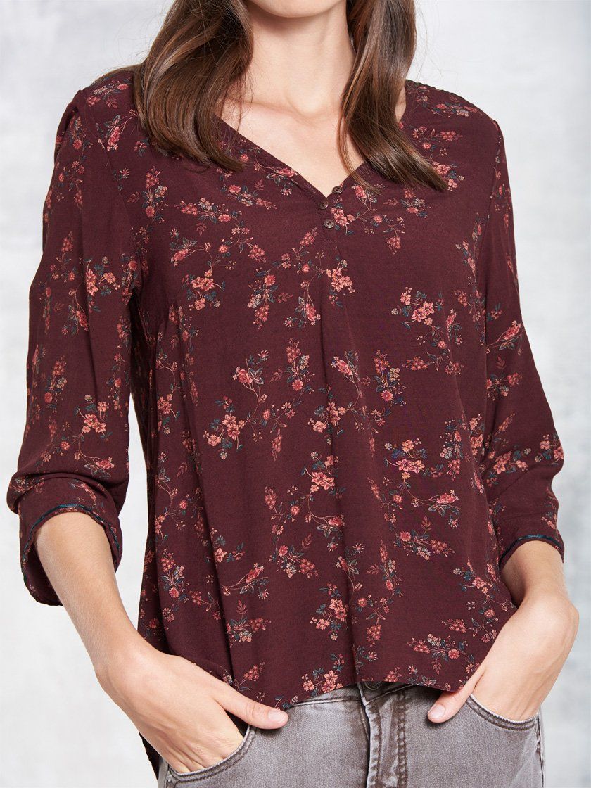 Nile Camicette: Nile Luxus Bluse mit Blumenmuster Rosen S – Nuovo (secondo la descrizione) da St. Gallen venduto da Hereplaysmusic 5