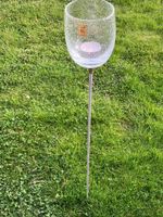 Windlicht aus Glas am Stiel, Höche 90cm