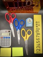 Bastelutensilien Set Schere Locher Lineal Taschenrechner