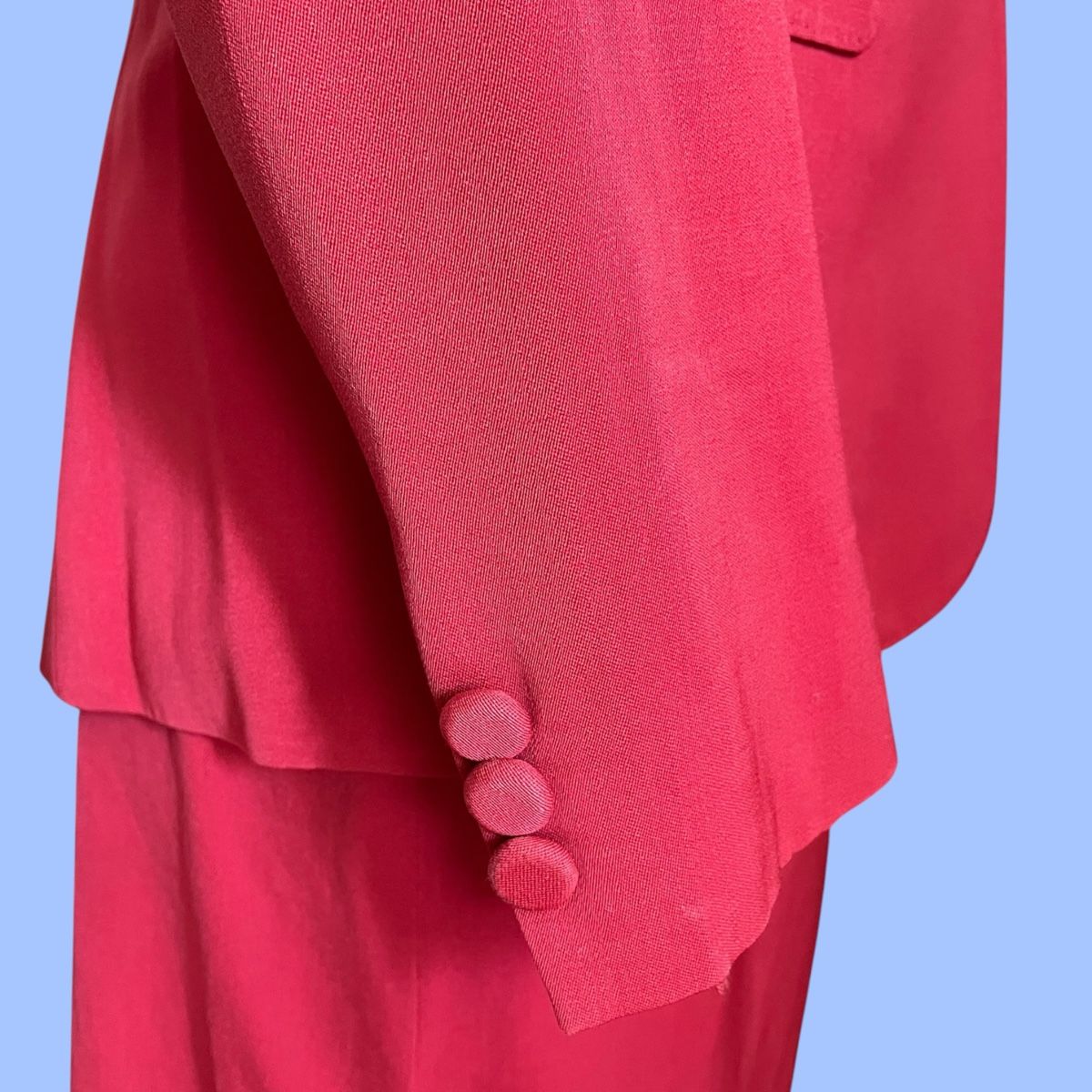 Completi & Tailleur: 1940s Art Deco vintage red suit gabardine blazer skirt Ameri – Usato da Zürich venduto da MISSYS-WONDERBAG 6