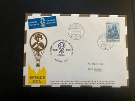 Ballonpost mit super Stempel 1972 Luxus  (V4)