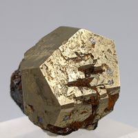 Goldene Pyrit + Hämatit, 100%natürlich, Pentagonododekaeder