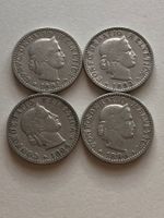 Lot mit 4 Stk. 20 Rp. ( 1891/93/94/96 )