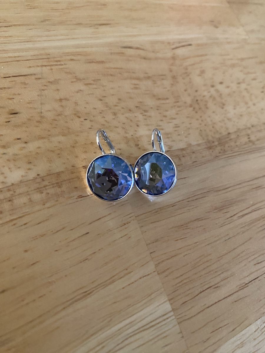 Swarovski Orecchini pendenti & Orecchini a lobo: Swarovski Ohrringe lila/blau – Usato da Horw venduto da bijou1986