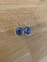 Swarovski Ohrringe lila/blau