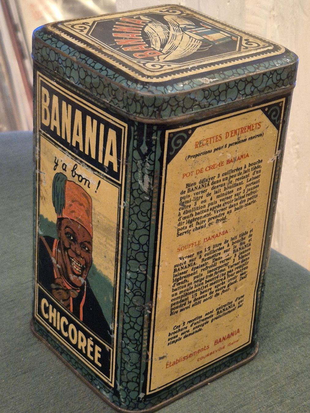 Zuckerdosen: Banania Blechdose antik – Gebraucht aus Ehrendingen von Amigo5 2