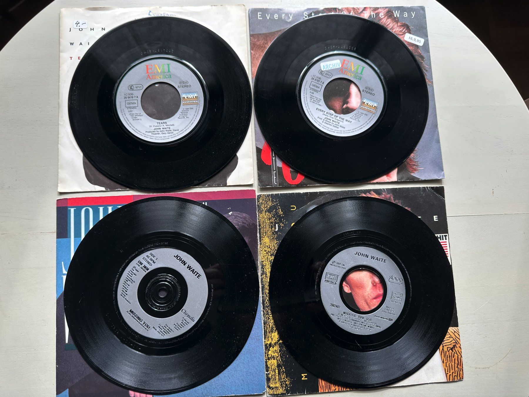 Vinyles: JOHN WAITE BABYS MISSING YOU tolle Single Sammlung 7" 80's – D'occasion à Basel par Partridge 2