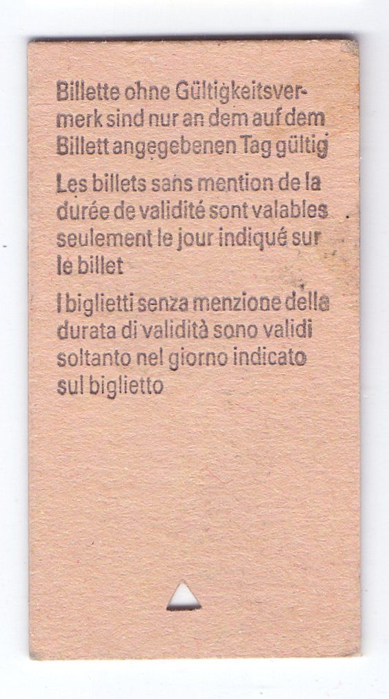 Tickets: Billette Lausen - Rheinfelden – Gebraucht aus Langenthal von Sammlungs_aus 1