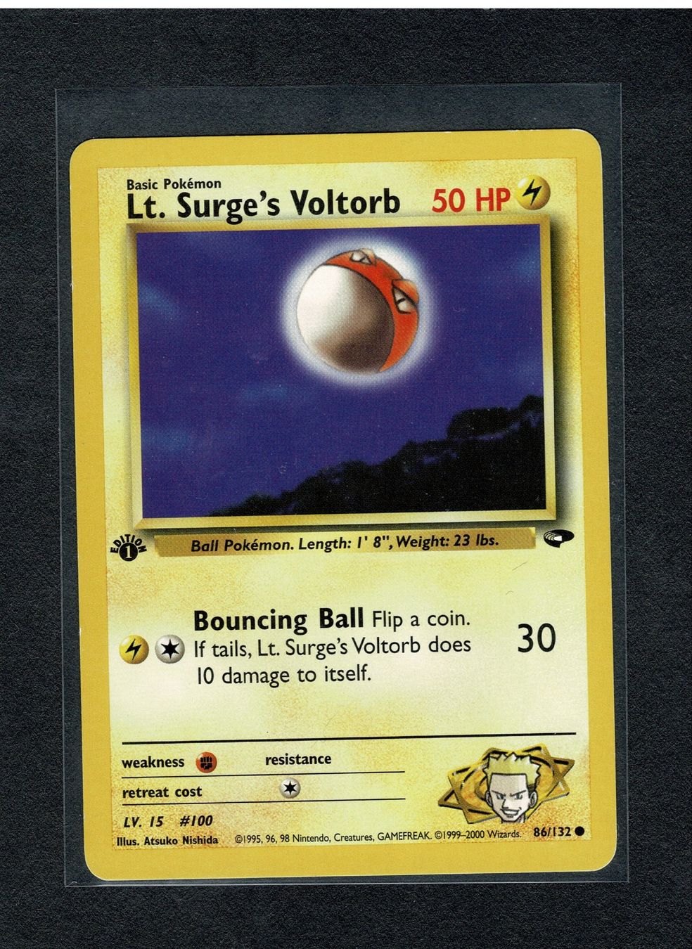 Pokémon Carte collezionabili: Lt. Surge's Voltorb - 1st edition Gym Challenge – Usato da Giubiasco venduto da rude01
