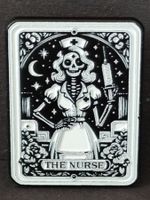 Pin: Tarot🌃 "THE NURSE" 🖤Horror Skelett Women🩻🦴
