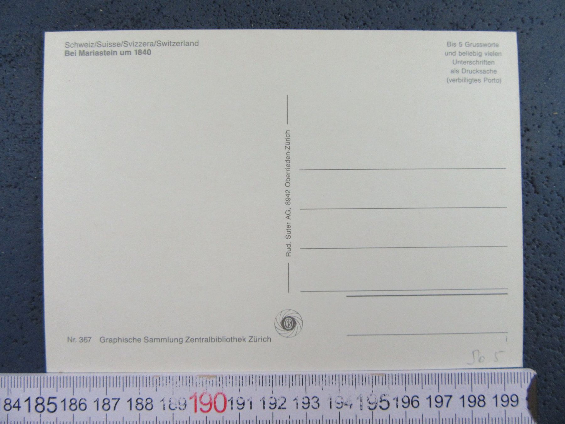 Cartoline postali: BEIMARIASTEIN UM 1840 REPRO SO AK – Usato da Ettingen venduto da Hausi4711 1