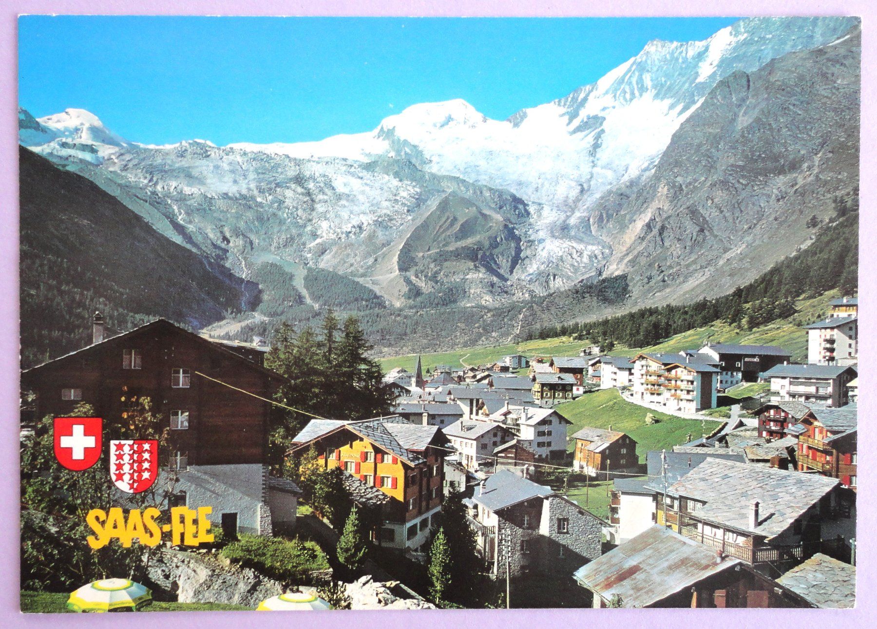 Cartes postales: Saas-Fee (1800 m), Feegletscher – D'occasion à Fétigny par Billy2miny