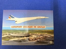 Ansichtskarte Air France Concorde Flughafen Charles d Gaulle