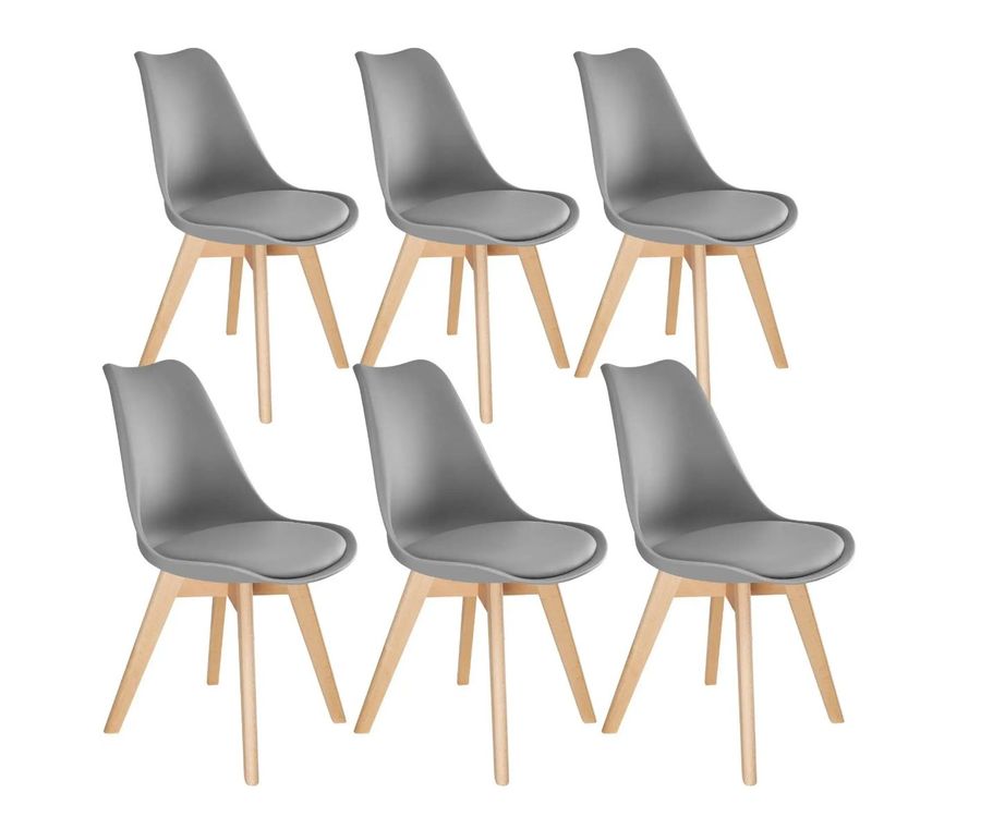 Esszimmerstuhle Grau 6er Set