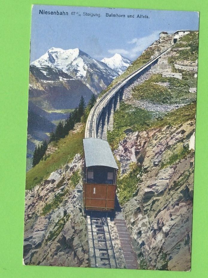 Cartoline postali: Niesenbahn, Balmhorn und Alteis – Usato da Zürich venduto da t24_de
