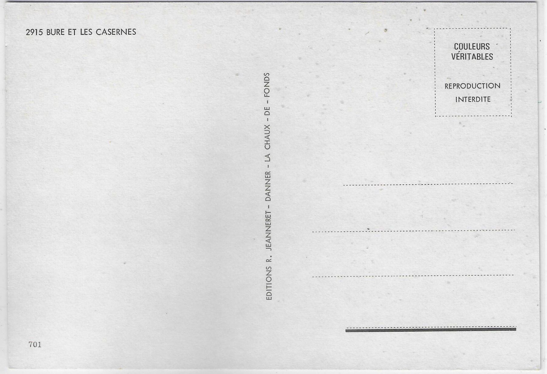 Cartoline postali: Bure et les Casernes - Vue aerienne – Usato da Ettingen venduto da Kartenplanet 1