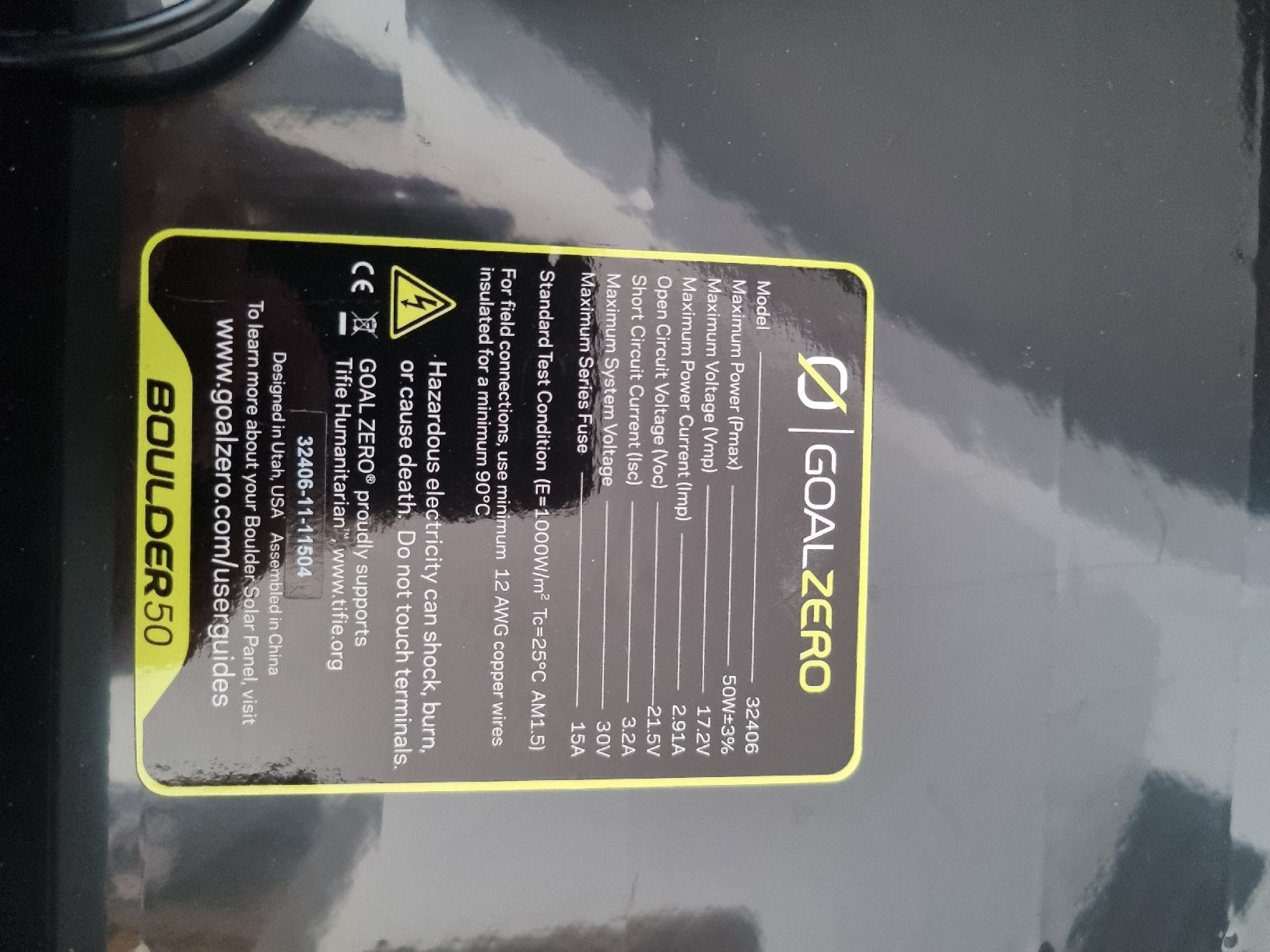 Goal Zero Solargeräte und Solarprodukte: Goal Zero Boulder 50 – Gebraucht aus Zürich von gia_75lr 1