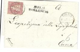 Faltbrief, SILS-DOMLESCHG - Chur 1876