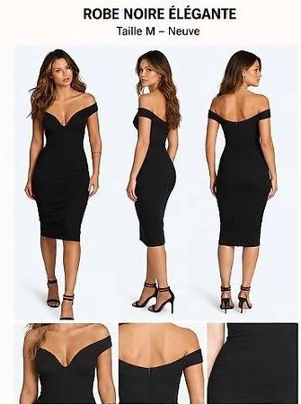 Vends robe noire élégante