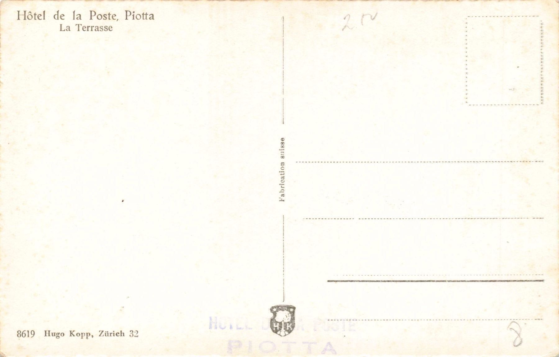 Cartoline postali: Piotta Leventina Hotel della posta – Usato da Biasca venduto da Blenio71 1