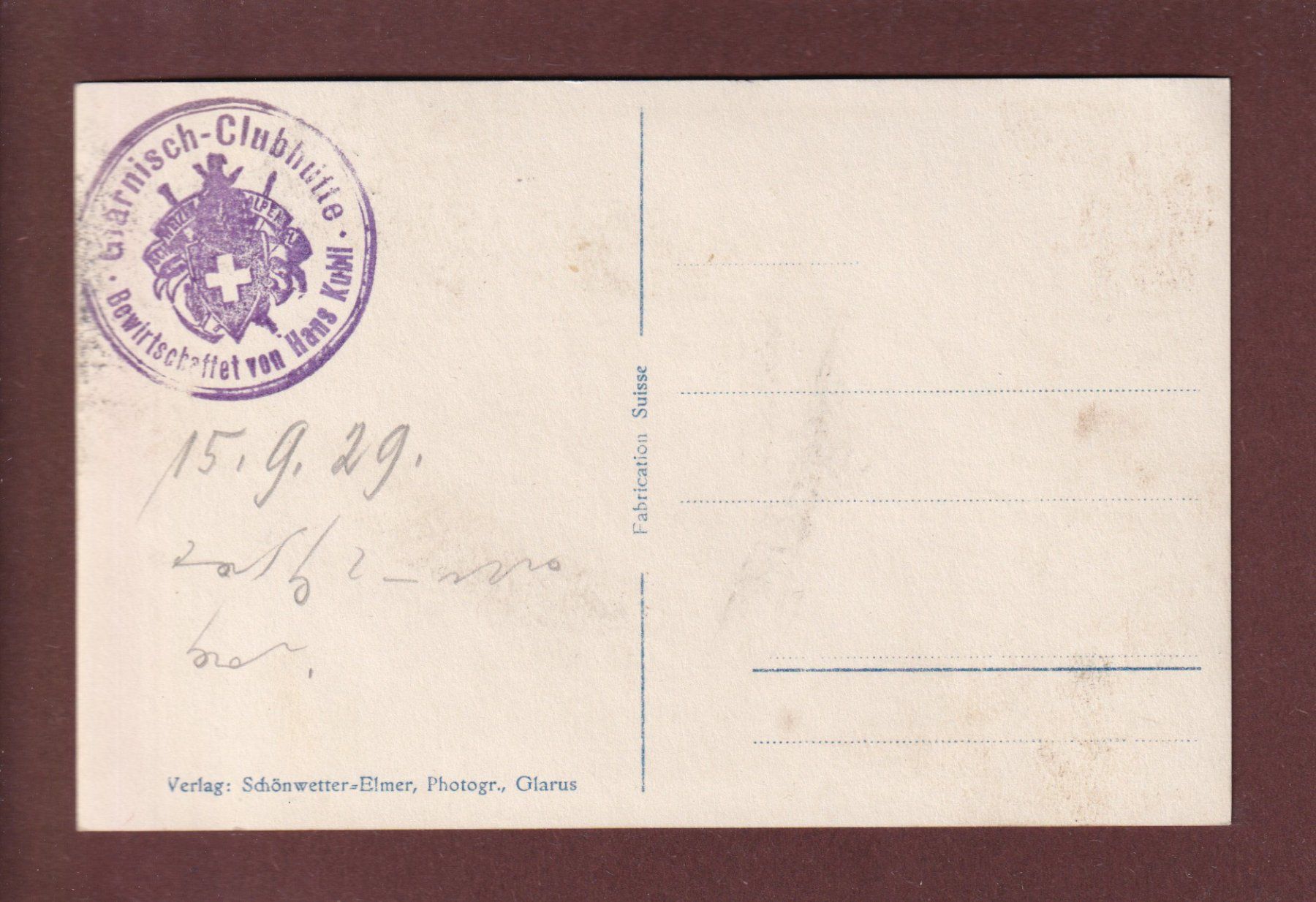 Cartoline postali: VRENELISGÄRTLI mit Aufstiegsroute – Usato da Pully venduto da nicecards 1