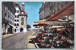 Genève - Le marché aux fleurs du Molard