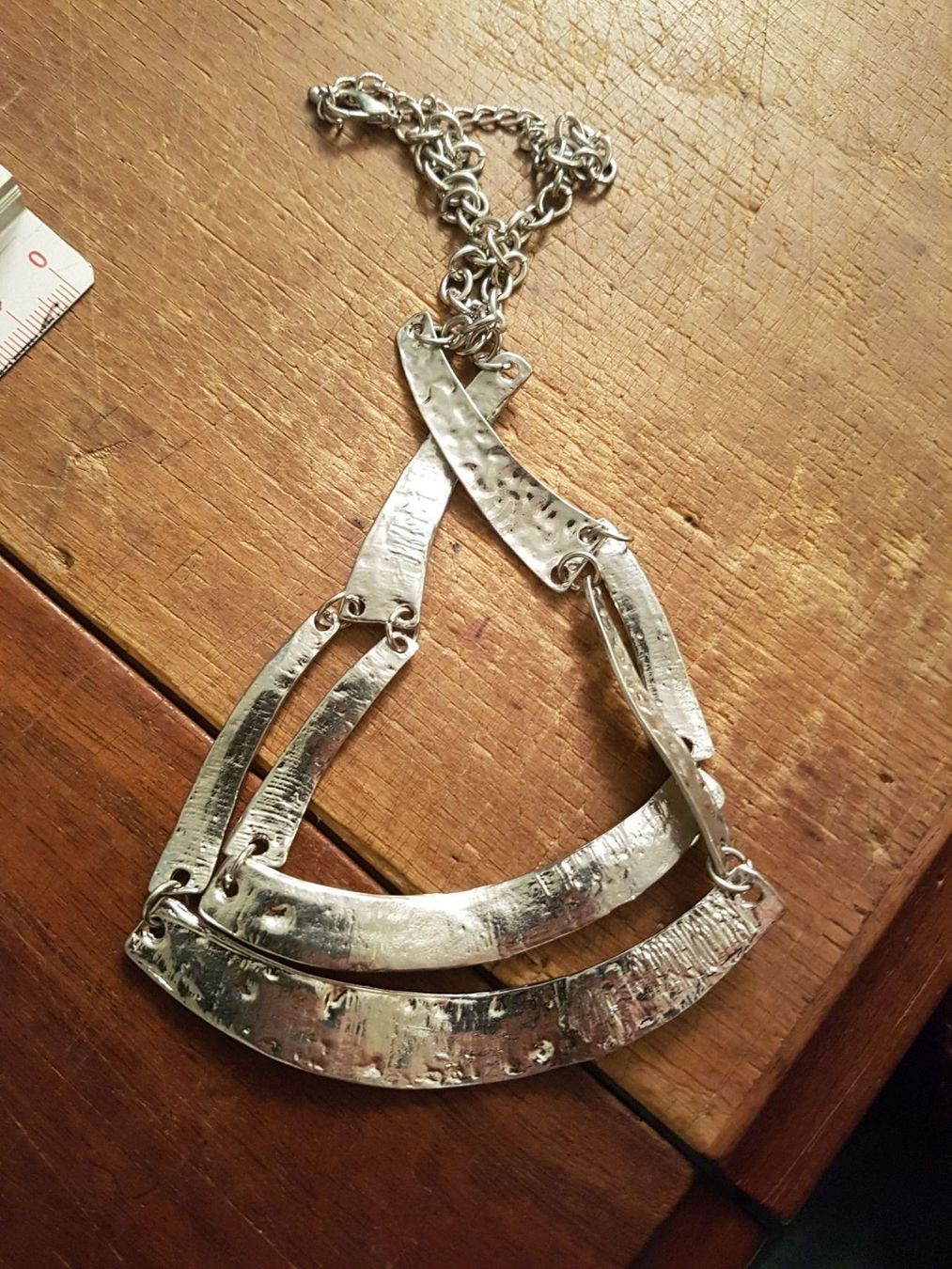 Catenine: Kette mit langen geschl. Metallplättchen – Usato da Ettingen venduto da Maranathatalitha 6