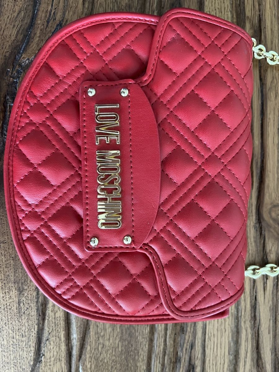 Moschino Borse da donna: Love Moschino Tasche rot mit Kette – Usato da Chur venduto da ZATO 8