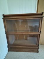 Antikes Rolltop Regal Holz braun zwei Etagen