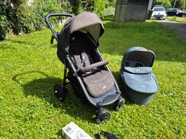 Kinderwagen und Babyschale von Joie inkl. Adapter