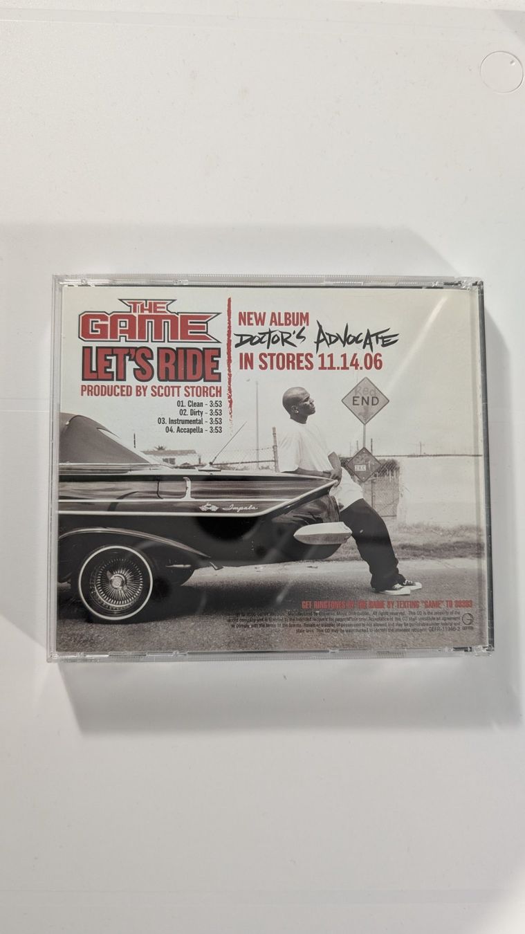 CD: The Game - Let's Ride (Single CD) – Nuovo (secondo la descrizione) da Baar venduto da Arthur_Fooksayk 1