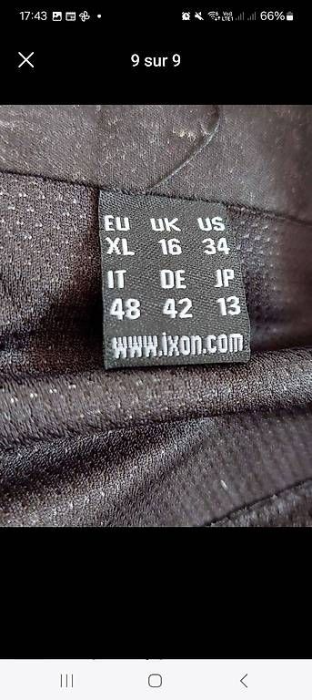 Giacche: Veste de moto Ixs – Usato da Montbrelloz venduto da lodoud 2