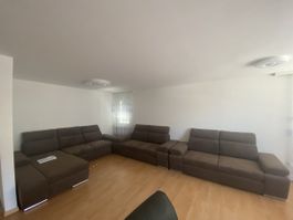 GROSSE Wohnlandschaft braun Bezug Stoff guter Zustand 320cm