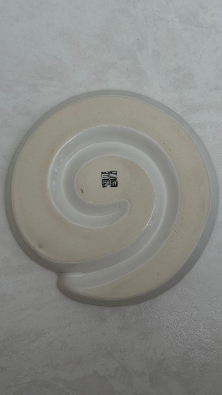 Piatti di portata: Dekoteller: Teller mit Spiralmuster, Weiss  – Usato da Steinmaur venduto da Kiki_m240 1