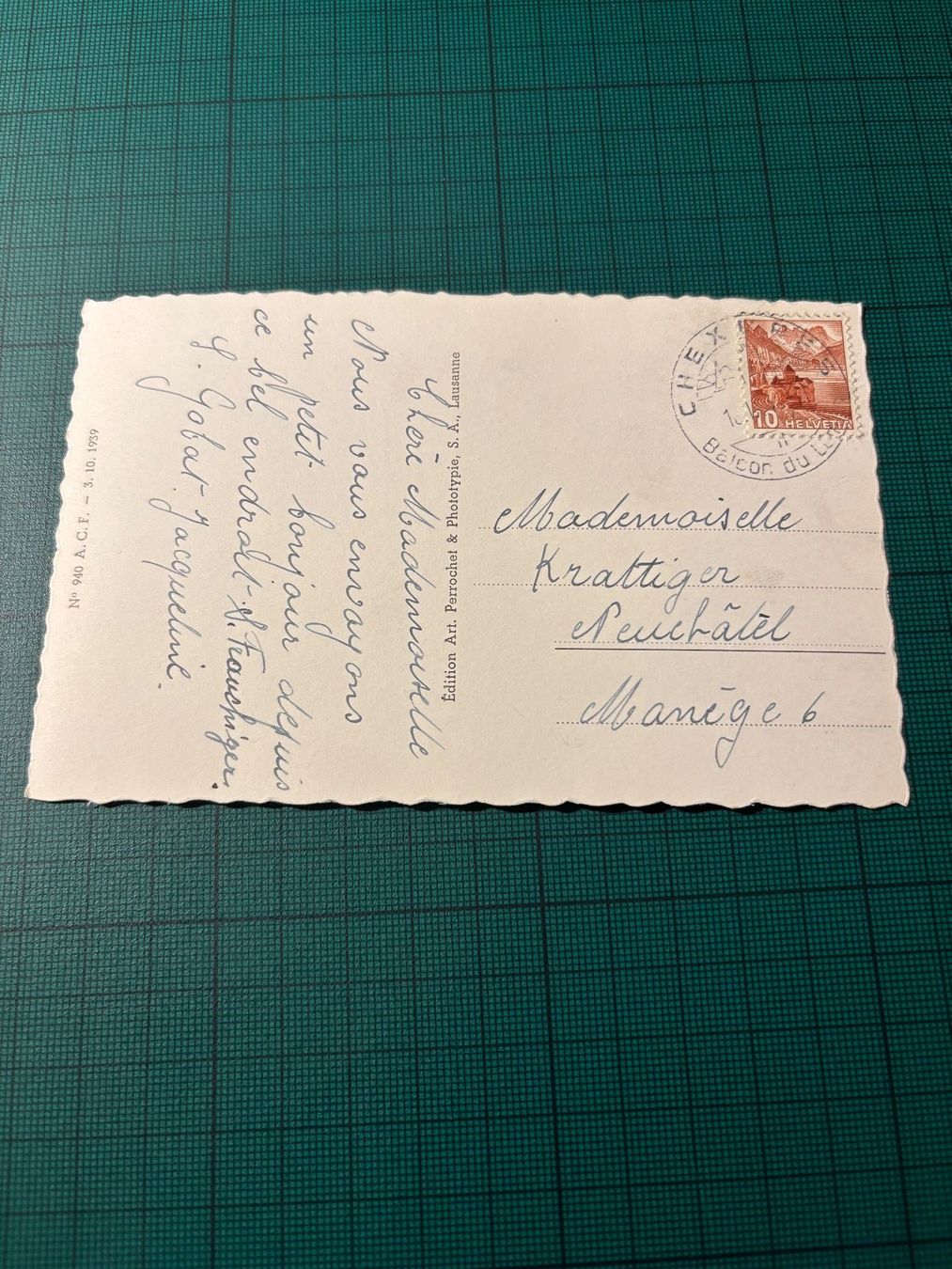 Cartoline postali: AK CHEXBRES – Usato da Utzenstorf venduto da Rose0303 2