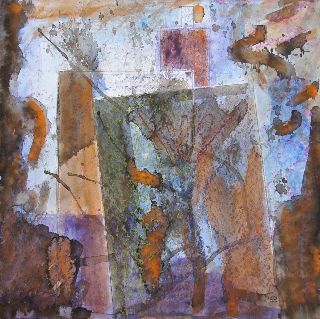 Gemälde: Collage: Oblique building – Neu (gemäss Beschreibung) aus Fribourg von erw_68dx