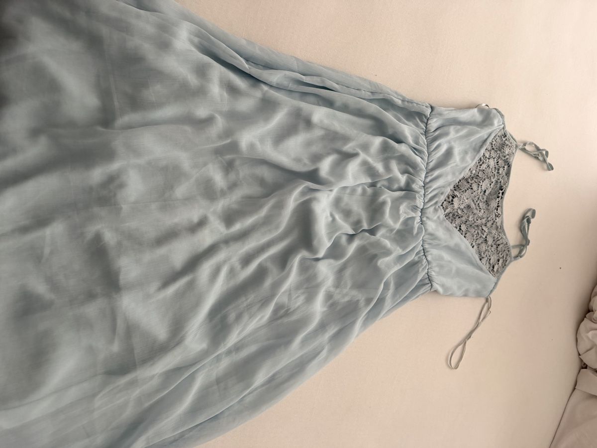 Zara Vestiti: Zara Kleid, hellblau mit Spitze, Gr. S, Sommerlich! – Usato da Regensdorf venduto da elm_257x 2