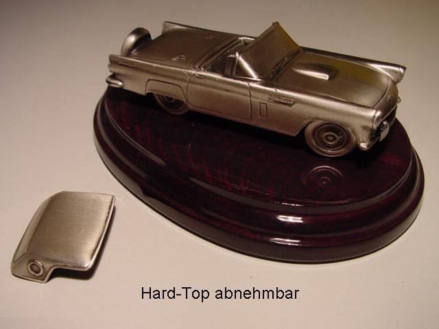 Ford Modellini d'auto: Ford T-Bird Thunderbird 1957 mit Hardtop – Nuovo e nell'imballaggio originale da Giswil venduto da Healey71