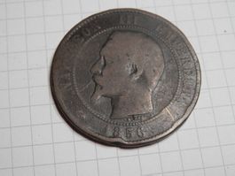 Frankreich 10 Centimes, 1856 Münzzeichen "MA" - Marseille