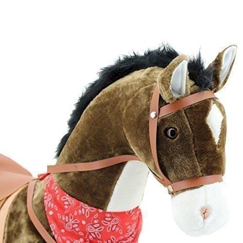 Spielzeuge: Plüschpferd Chocolate 105cm mit Sattel – Neu und originalverpackt aus Bottighofen von zaap 4