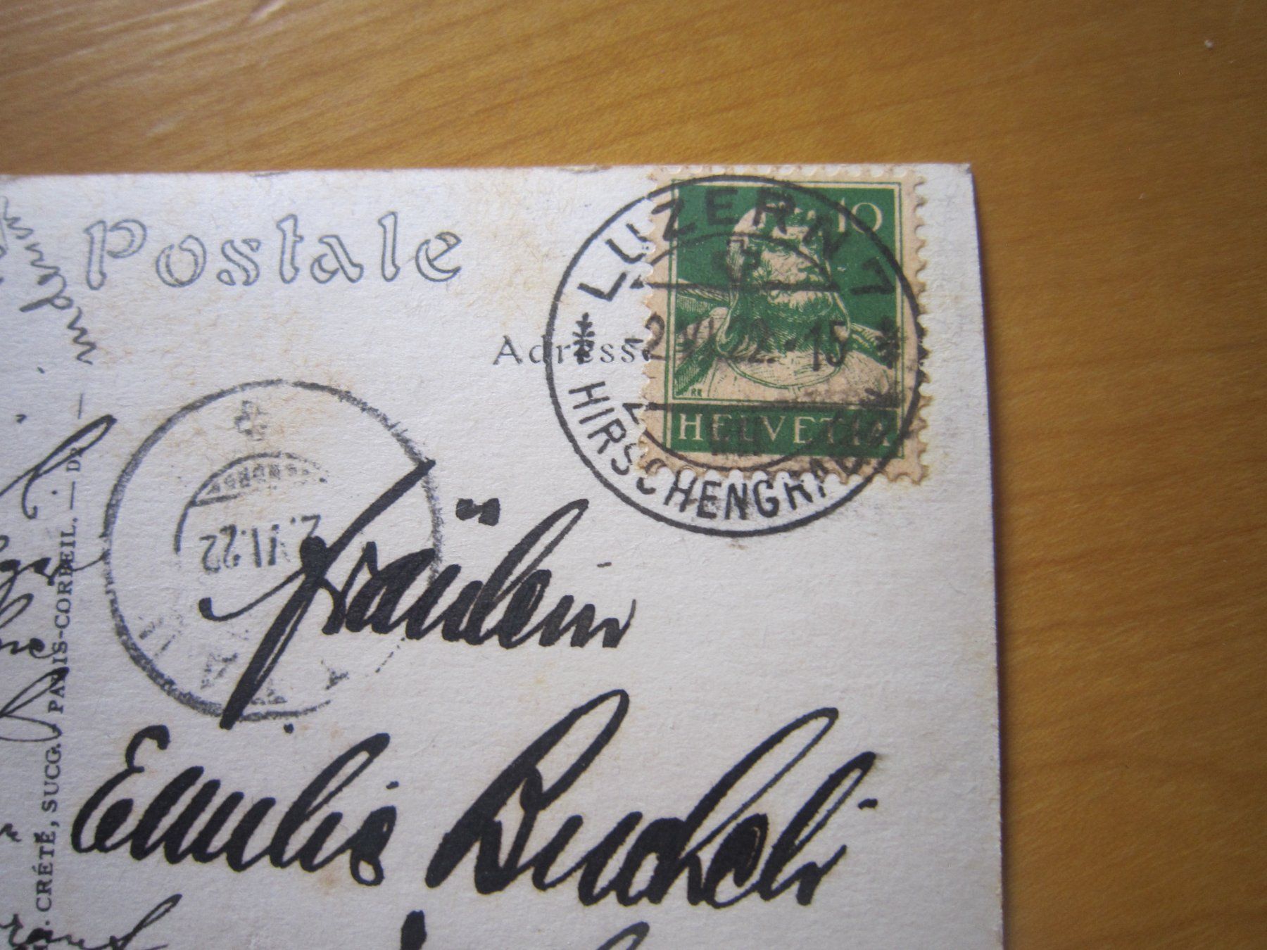 Cartoline postali: No 8 POstkarte  Jeune Fermiere 1920 – Usato da Gordola venduto da Polentaefung 3